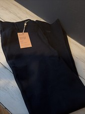 Quince Ponte Pants Womens Small Petite Stretch Straight Leg Black NWT