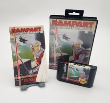 Rampart (Sega Genesis, 1992) Complete CIB Authentic Tested with Manual