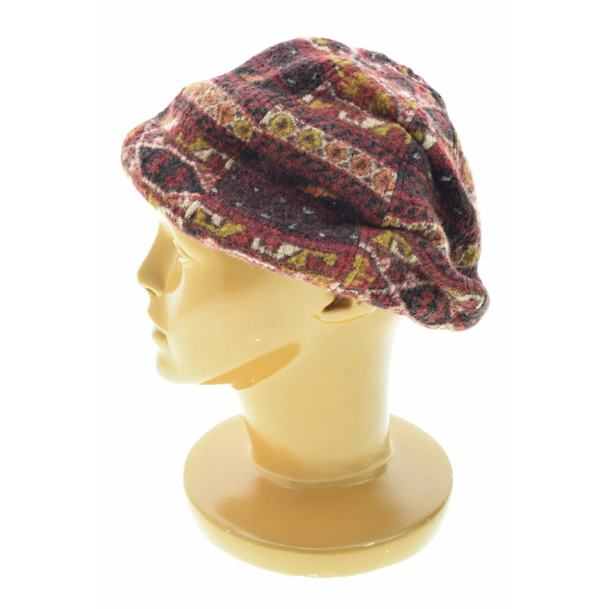 Ca4La / Casilla Native Pattern Wool Shrunk Cap Ca… - image 4