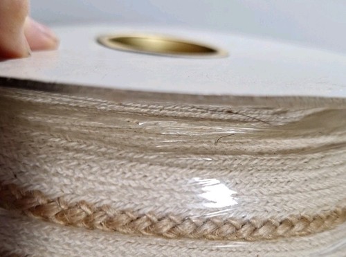 NOS 100 Yds Burlap Jute 1" Upholstery Trim Sewing, Crafts Factory Sealed Plastic - Picture 8 of 9