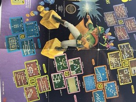 Tecmo Solomon's Key NES Photo Map Poster Nintendo 1987 Fold Out Insert