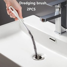 45cm Flexible Pipe Dredging Brush Sink Drain Hair Clog Remover Tool
