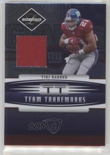2006 Leaf Limited Team Trademarks Materials 95/100 Tiki Barber #TT-27 fm0