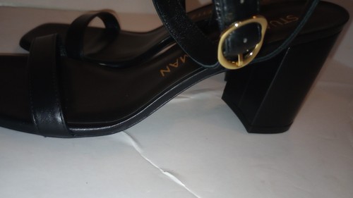Stuart Weitzman Nearly Bare Sandal Black 9 Medium - Picture 5 of 8