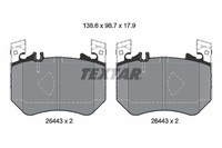 Bremsbelagsatz FÜR MERCEDES-BENZ S-KLASSE (V223) - Textar 2644301