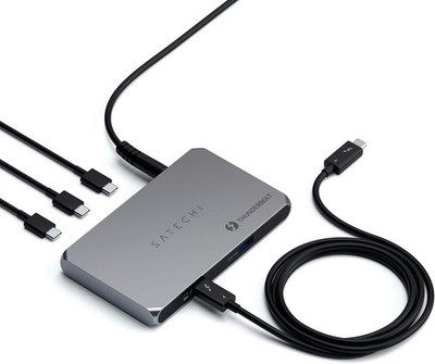 Satechi Thunderbolt 4 Slim Hub Dockingstation oder Dual 5-IN-1 8K 4K ST-T4SHM-UK