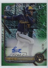 2022 Bowman Green Shimmer Refractor 16/99 Larry Ernesto #CPA-LE Auto 10om