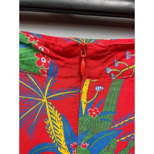 Honey Punch Skirt womens medium faux wrap floral Lightweight Tropical Colorful - 第 7/7 張圖片