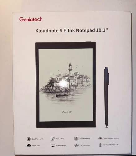 Geniatech Kloudnote S E-Ink Notepad 10.1” – New – Paperlike Writing Tablet