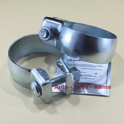 ✅ 2 x Kugelzonenschelle  , Auspuffschelle für Lancia und DB Schelle Ø 66 mm - Bild 1 von 4