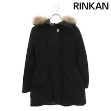 Moncler MOTICOLE Fur Hood Nylon Down Jacket Women's Used 94c52bde78ddb03cd17cd10