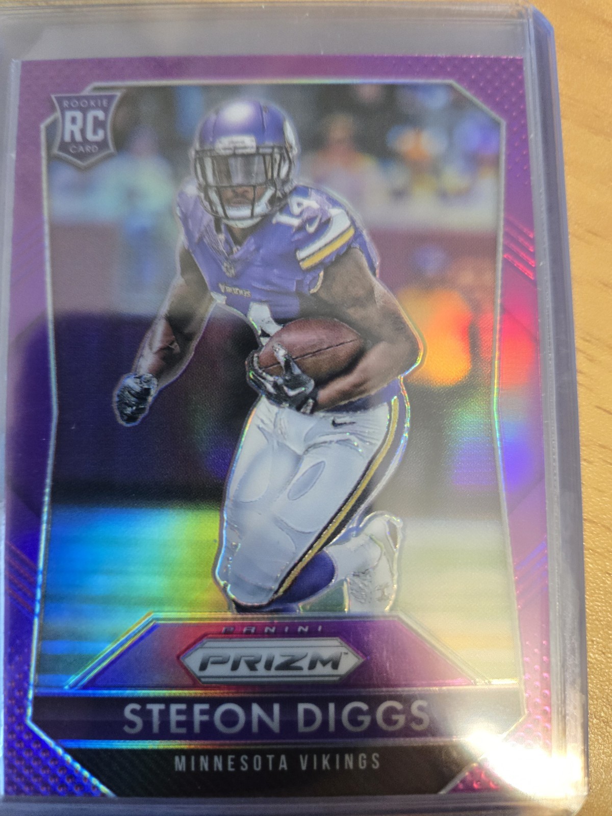 2015 Panini Prizm - Rookies Stefon Diggs #285 Violet Prizm (RC)