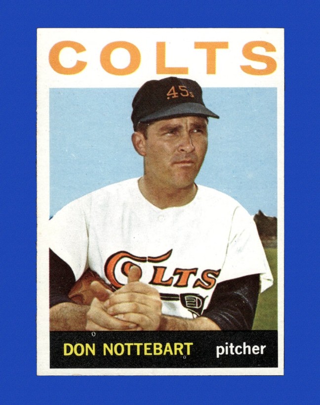 1964 Topps Set-Break #434 Don Nottebart NR-MINT *GMCARDS*
