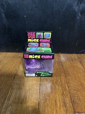 Nee Doh Nice Cube - Super Solid Squish! (Purple) - Brand New/Factory Sealed! 