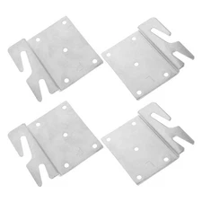 4 Pcs Bed Frame Replacement Parts Brackets Rail Hook Plates Fasteners