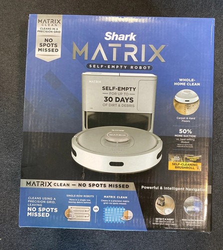 Shark MATRIX Whole-Home Self-Empty Robot Vacuum UR2350S White BRAND NEW