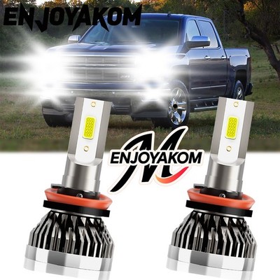 For Chevrolet Silverado 3500 HD 2023-2024 LED Headlight High Low Beam Bulb Combo