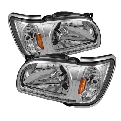 xTune Auto 5056368 Chrome/Clear Crystal Headlights