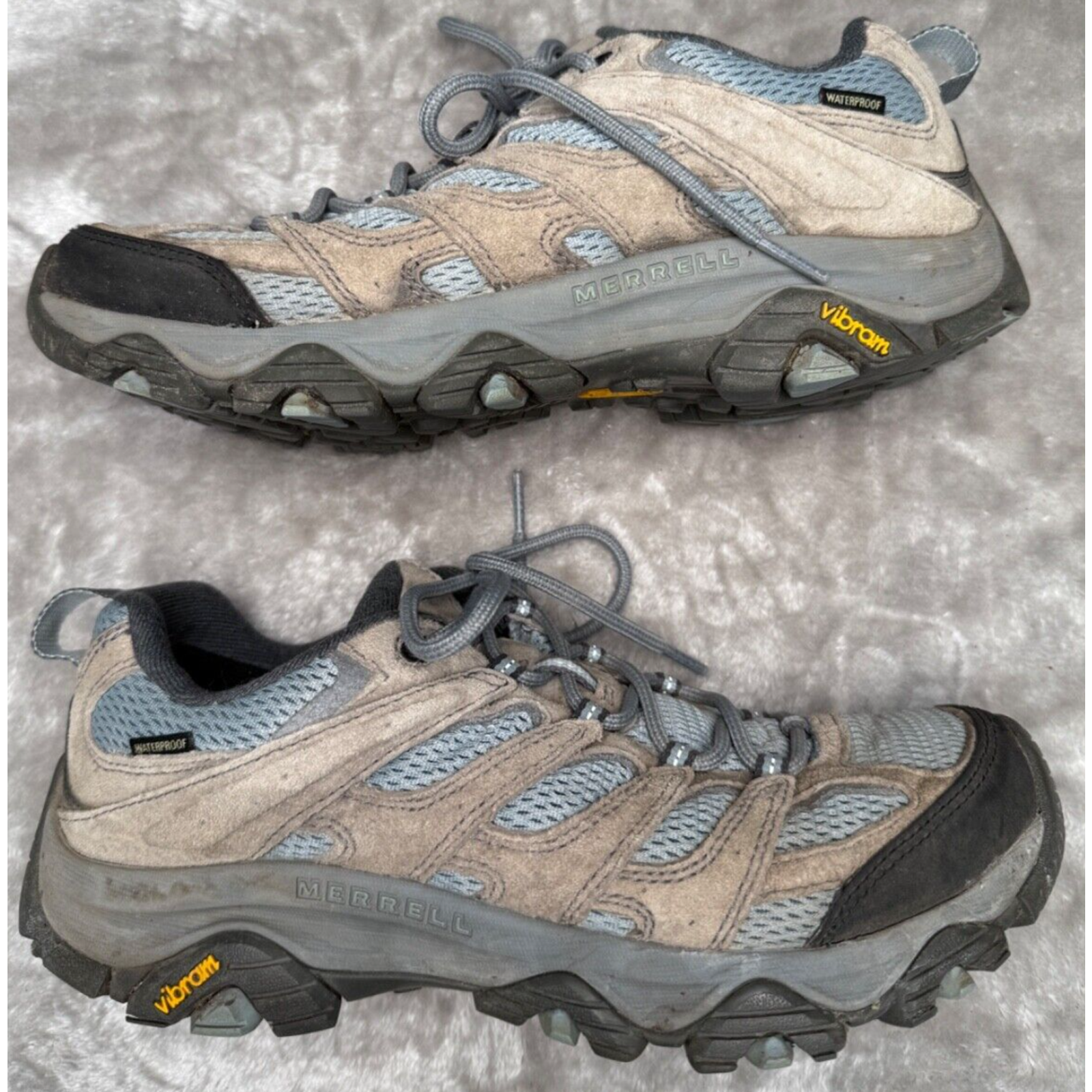 Merrell Moab 3 scarpe da trekking impermeabili blu grigio donna taglia 9 5 J036332