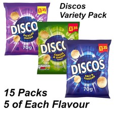 Mixed Box of KP Discos - Pickled Onion, Cheese and Onion and Salt and Vinegar