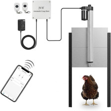 JVR Wifi Automatic Chicken Coop Door, Smart App Remote Control  Alexa Compatibl