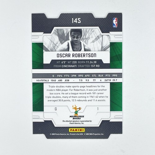 2009-10 Donruss Elite Die Cut Status Gold Autographs Oscar Robertson /24 #145 - Picture 2 of 2