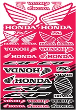 Factory Effex OEM Sticker Sheets Black Red White Honda CRF #22-68330