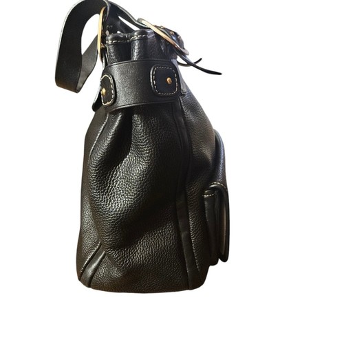 BOLSO DE MANO MICHAEL KORS MUJER CUERO NEGRO HEBILLA HOBO CLASSICCORE Y2K - Imagen 9 de 12