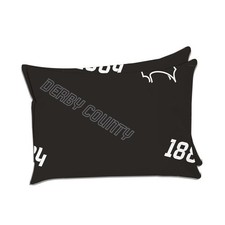 Derby County Football Pillows Bed Bedding Adult Black