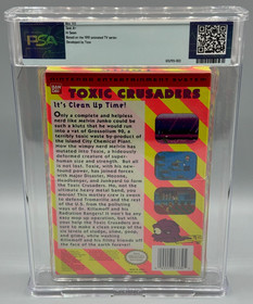 Toxic Crusaders Nintendo NES OVAL SOQ REV A Sealed New PSA 9.6 A+