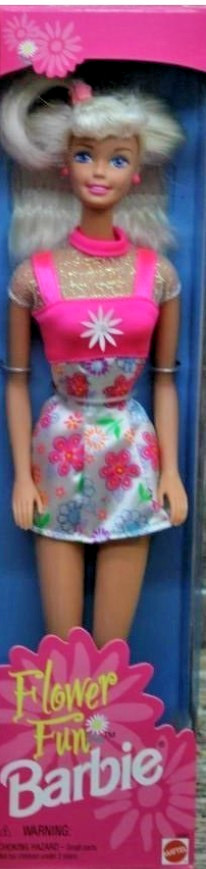 NEW Mattel Vintage 1996 Flower Fun Barbie Doll In The Box #16063 - Unopened NRFB