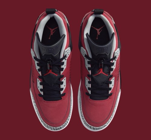 Men’s Size 9 Jordan Spizike Low ‘Toro’ Gym Red Black Wolf Grey FQ1759-600 - Picture 4 of 6