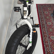 Iron Horse 20in BMX Bike Fat Tyres 1 Speed White/Green/Black Reflectors