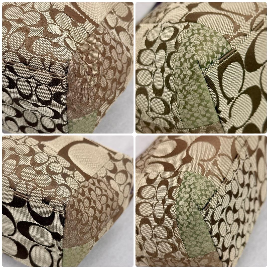 COACH handbag accessory pouch patchwork signature - image 7