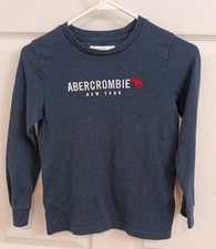 Abercrombie Kids Size 7/8 Navy Long Sleeve Sweater Shirt