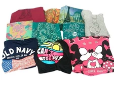 XL graphic t shirts 10 Lot PARIS Eiffel tower old navy flat mickey & minnie