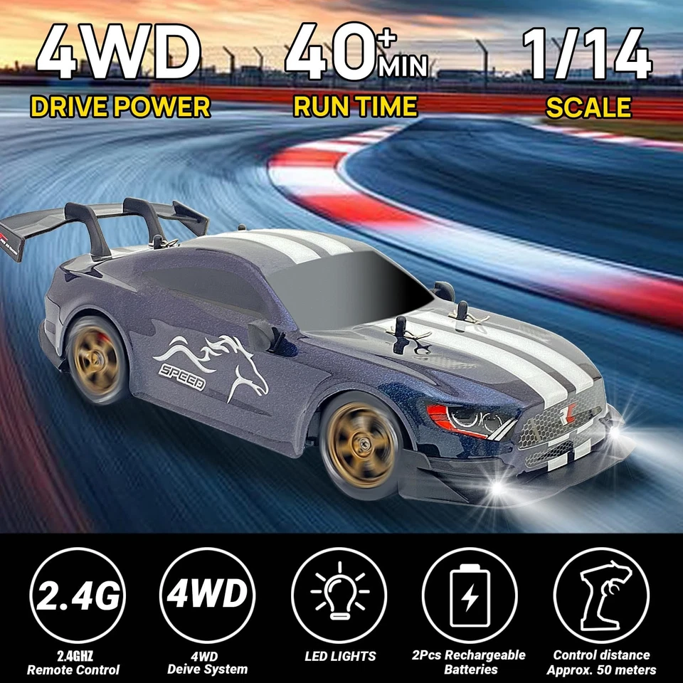 Macchina Telecomandata de Drift 1:14 auto telecomandate con acceleratore - Immagine 2 di 4