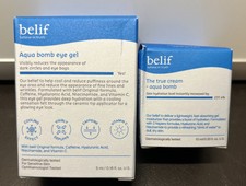 Belif Travel Set Aqua Bomb Eye Gel 0.16oz And The True Cream 0.33 oz NIB