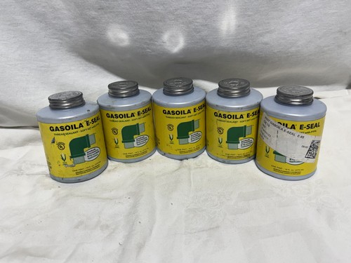 5 Pack Gasoila GE16 E-Seal Pipe Thread Sealant Paste Green PTFE 1 Pint 16oz Cans