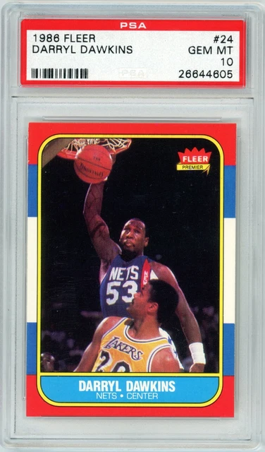 1986 Fleer #24 Darryl Dawkins PSA 10 | Set Break