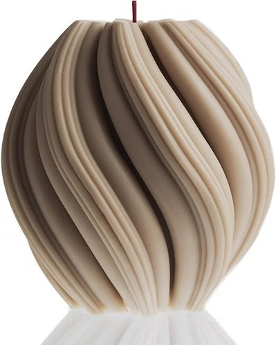 Swirl Candle Handmade Elegant Housewarming Gift Scented Soy Wax Eco Friendly - Picture 12 of 38