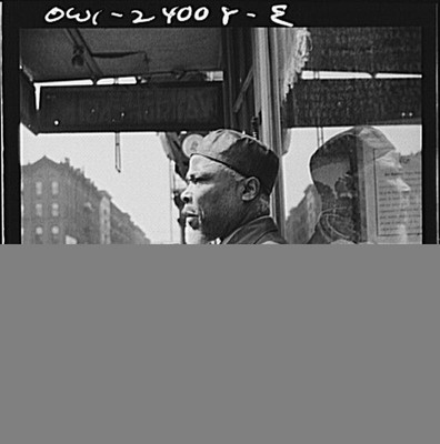 Photo:New York NY 1920s Marcus Garvey Follower Portrait Storefront
