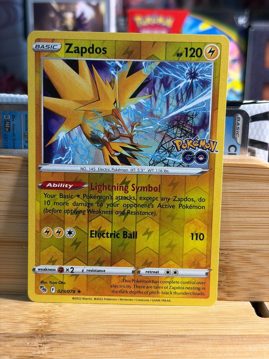zapdos pokemon go card FUN FACT, my choice of team in Pokemon GO is TEAM INSTINCT! With that said, I HAD to pick up this custom piece by @creative.holo! Those who play the mobile Pokemon TCG