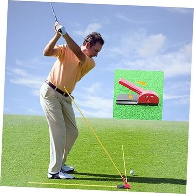 Golf Swing Trainer with 3 Alignment Sticks Portable Golf Training
