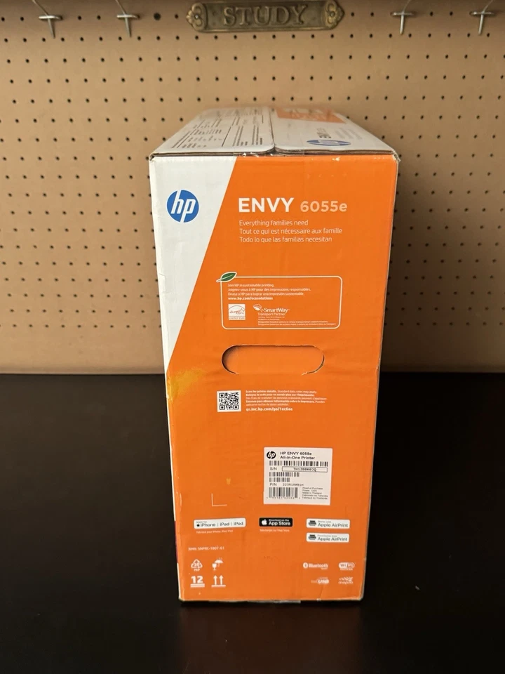 HP ENVY 6055e Wireless Color Inkjet Printer, New/old Stock 2021, Still Sealed - Image 3 of 4