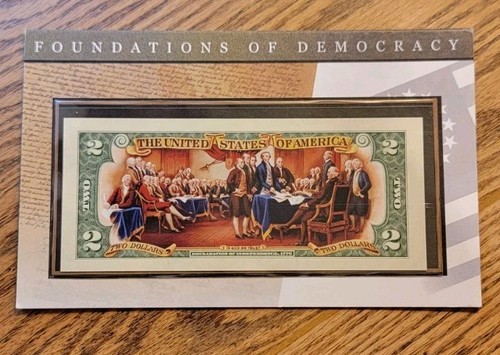 Patriotic 2 dollar bill and 1736 Original New York in Penny Case - Picture 3 of 6