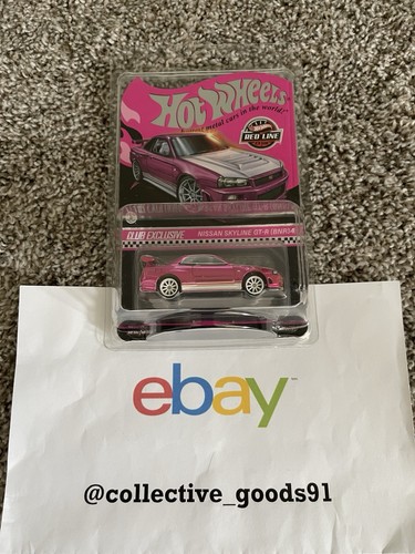 Hot Wheels 2023 RLC Exclusive Pink Editions Nissan Skyline GT-R BNR34 IN HAND