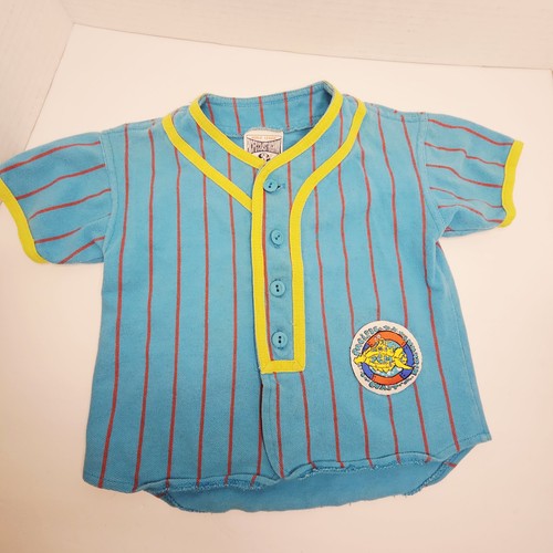 Vintage 90s Pacific Coast Highway Toddler Kids Baseball Jersey 4T Beach Surf Sty