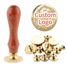 Custom Wax Seal Stamp Head,Personalized Logo Design Sealing Wax Stamp,12-40mm