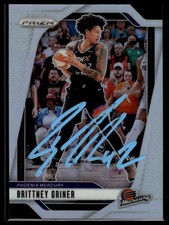 2024 Panini Prizm WNBA #113 Brittney Griner Silver Prizms Signed Card Auto IP